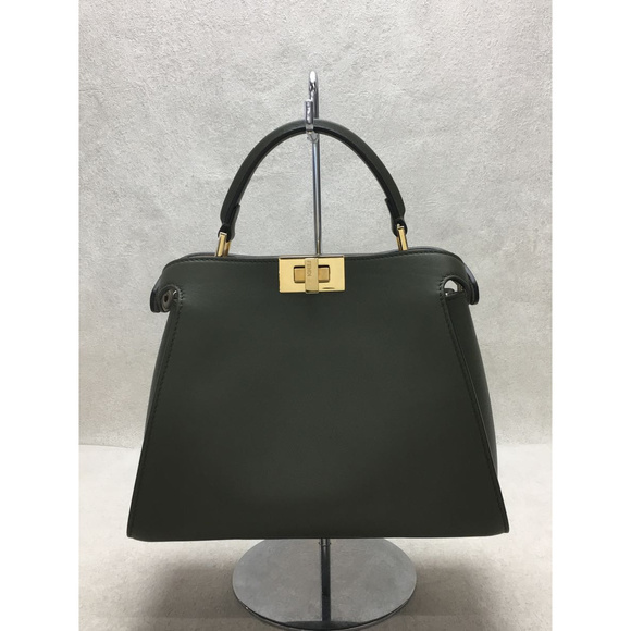 Fendi Calf Leather Shoulder Bag Black - Picture 3 of 6